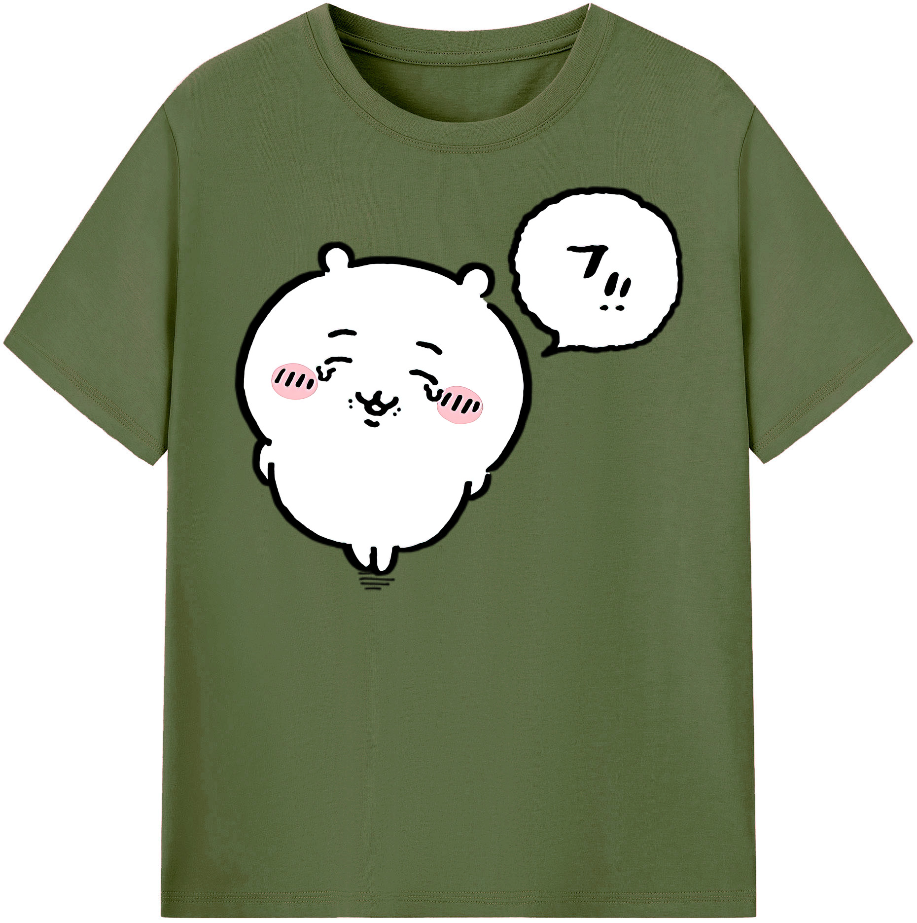 （画像用） ちいかわ ちいかわ Chii-kawa chiikawa 綿100％半袖Tシャツ（フロントプリント）
